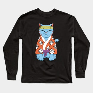 Pirate Cat Fish Long Sleeve T-Shirt